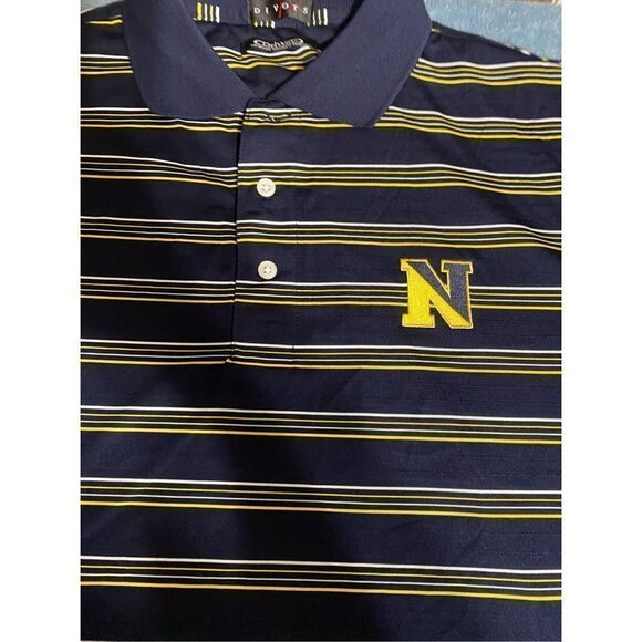 Divots Driwax Navy Polo Shirt - Picture 2 of 5